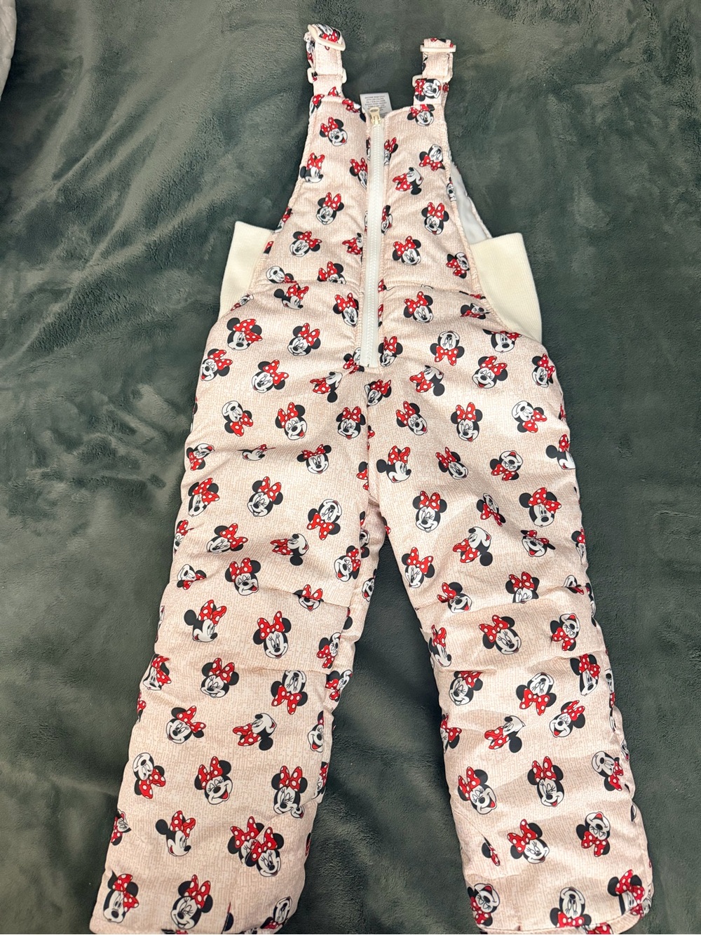 Disney Pink Minnie Mouse Puffer Snow Bib